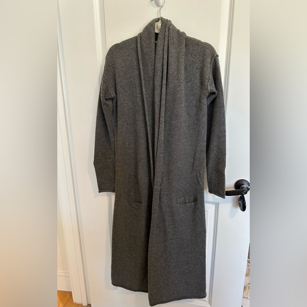 Cashmere duster sweater
